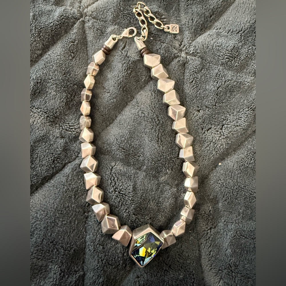 UNO de 50 Silver Blue/Green Short Necklace